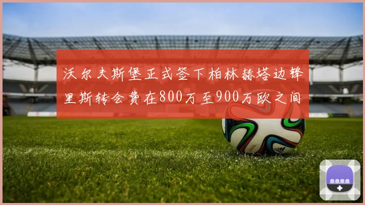 沃尔夫斯堡正式签下柏林赫塔边锋里斯转会费在800万至900万欧之间